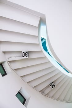 angle of elevation Spiral stair.