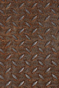 Rust on steel plate background