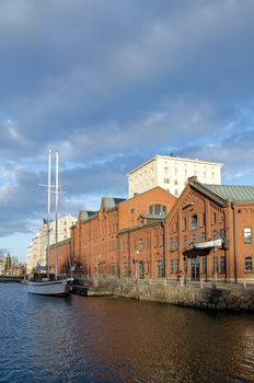 Helsinki at sunset. Finland.