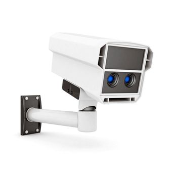 Camera image on white background