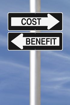 A modified one way sign on Cost Benefit Analysis