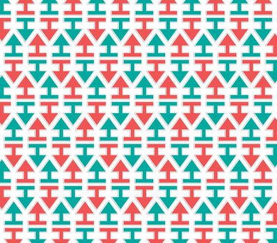 arrows red and green pattern regularly spaced evenly