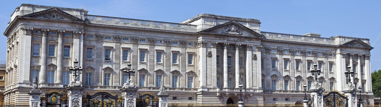 Buckingham Palace in London.