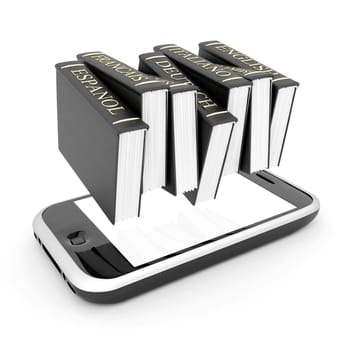 Image smartphone isolated on a white background