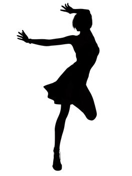 Digital Silhouette of a dancing Girl