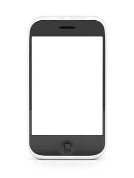 Image smartphone isolated on a white background