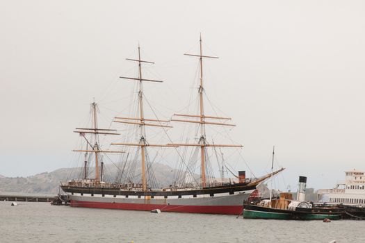 Balclutha is a steel-hulled full rigged ship that was built in 1886. She is the only square rigged ship left in the San Francisco Bay area