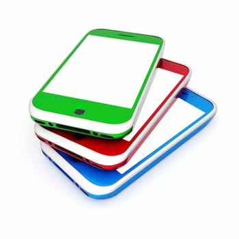Image smartphone isolated on a white background