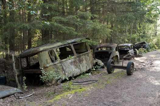 Car Dump in Kirkoe Mosse, Sweden