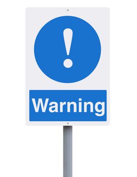 A warning sign with an exclamation mark