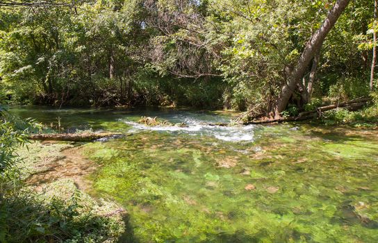 Crystal clear Alley Springs in the Ozark National Scenic Riverways, Missouri