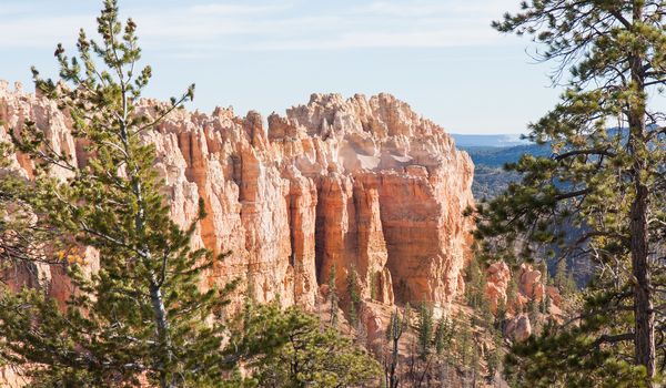 This is a scene from Farview Point, another of the fantastic natural amphitheaters at Bryce Canyon National Park, Utah. The park itself is named after the Mormon Pioneer Ebenezer Bryce. Bryce Canyon became a national park in 1928.