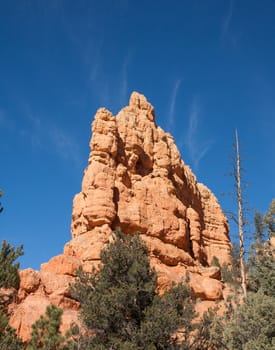 The sights at Red Canyon, Utah can certainly cause the imagination to run wild. This appears to be the image of a mask or helmet.