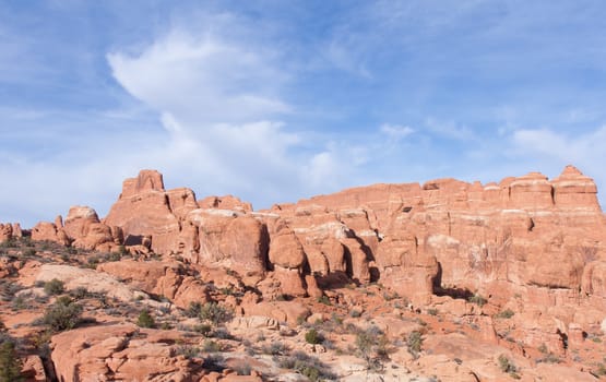 Arches National Park not only has awesome rock formations but the cloud formations can be eye catchers as well.