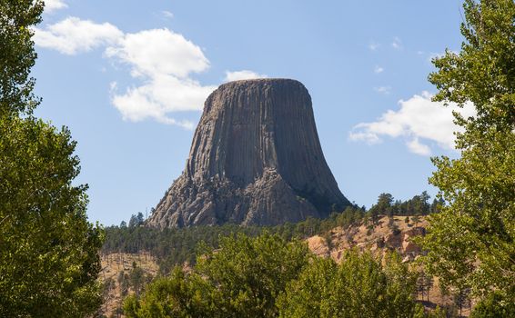 Devils Tower National Monument, Wyoming. The tower is considered sacred by many Native Americans. One does feel a certain presence or atmosphere in its vicinity.