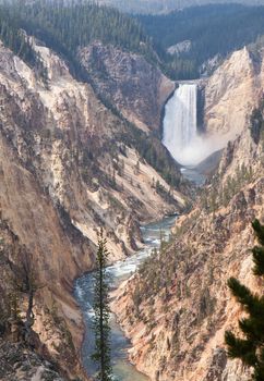 Yellowstone National Park has it's own Grand Canyon noted for picturesque pastel colors.