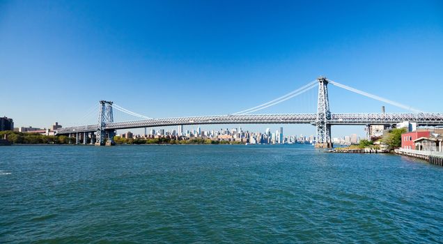 Williamsburg Bridge in New York and The Uptown