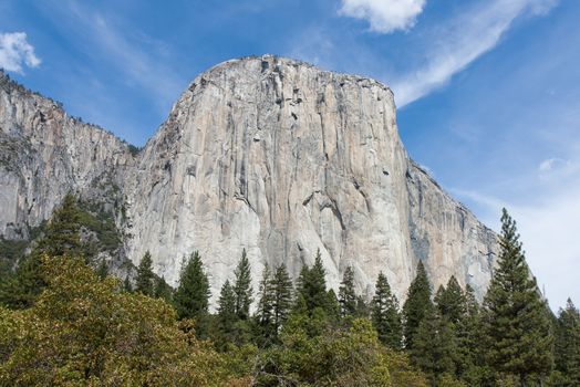 The magnificent El Capitan at Yosemite National Park in California