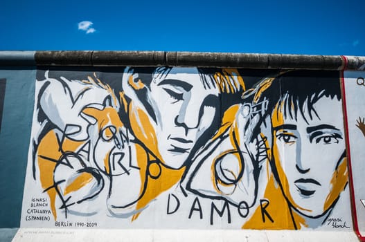 part of the famous East Side Gallery in Berlin