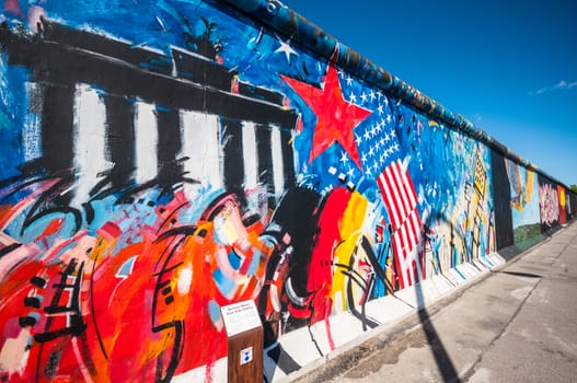 part of the famous East Side Gallery in Berlin