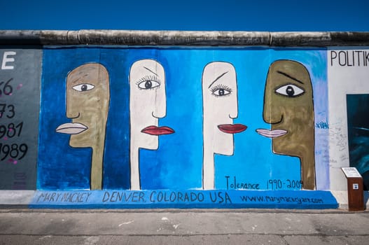 part of the famous East Side Gallery in Berlin