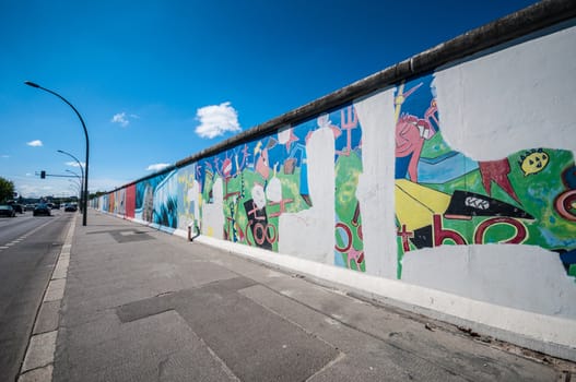 part of the famous East Side Gallery in Berlin