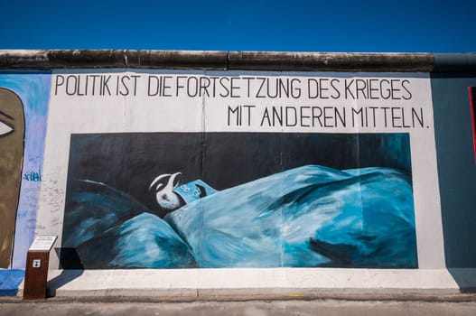 part of the famous East Side Gallery in Berlin