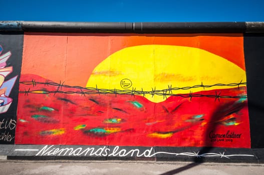 part of the famous East Side Gallery in Berlin