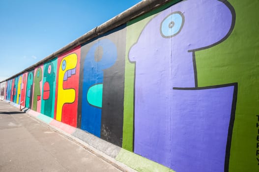 part of the famous East Side Gallery in Berlin