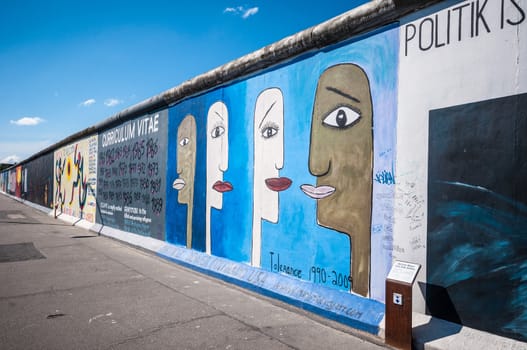 part of the famous East Side Gallery in Berlin