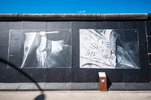 part of the famous East Side Gallery in Berlin