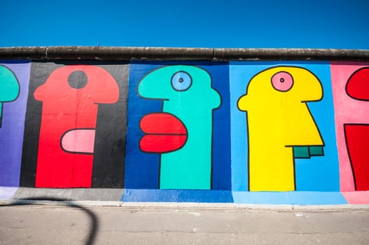 part of the famous East Side Gallery in Berlin