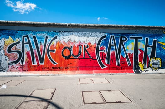 part of the famous East Side Gallery in Berlin