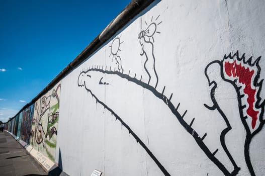 part of the famous East Side Gallery in Berlin