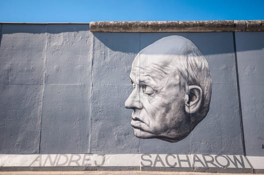 part of the famous East Side Gallery in Berlin