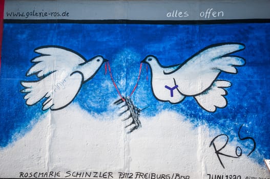 part of the famous East Side Gallery in Berlin