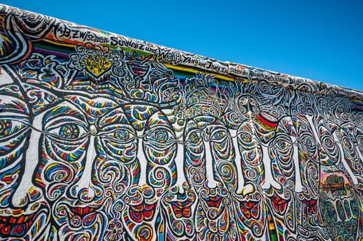 part of the famous East Side Gallery in Berlin