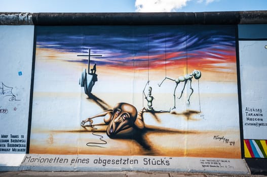 part of the famous East Side Gallery in Berlin