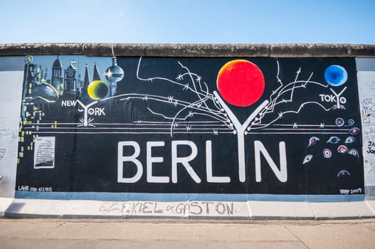 part of the famous East Side Gallery in Berlin