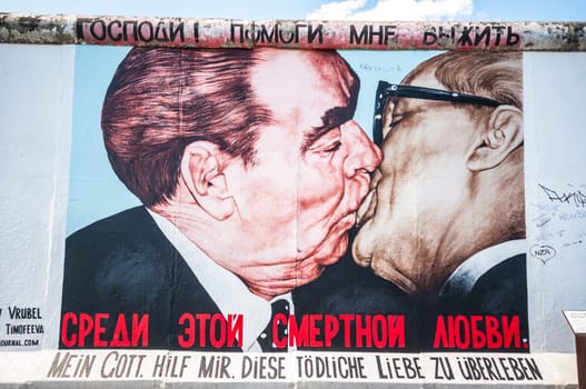 part of the famous East Side Gallery in Berlin