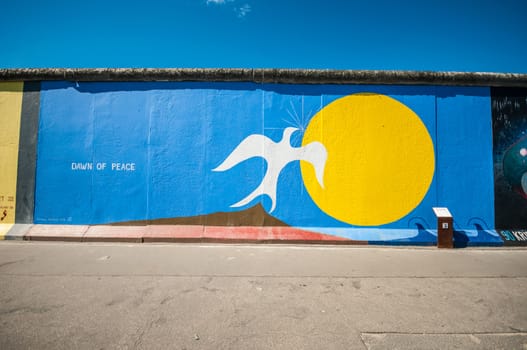 part of the famous East Side Gallery in Berlin