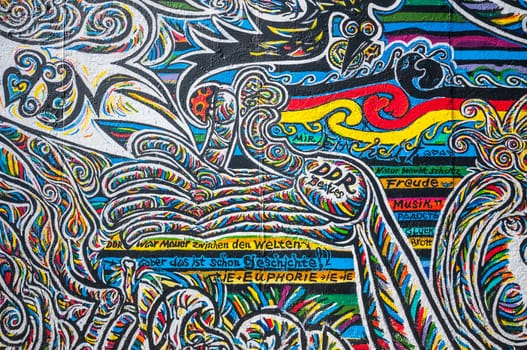 part of the famous East Side Gallery in Berlin