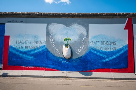 part of the famous East Side Gallery in Berlin