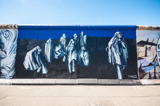 part of the famous East Side Gallery in Berlin