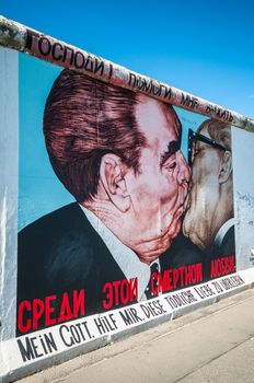 part of the famous East Side Gallery in Berlin
