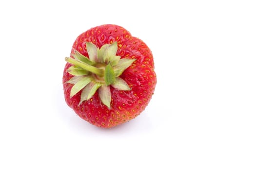 Strawberry fruits isolated on white background