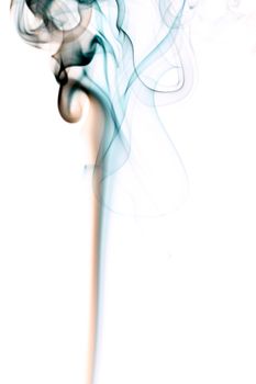 blue smoke abstract background close up