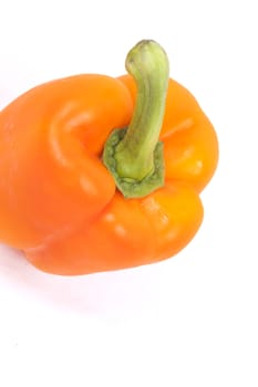 orange peppers on a white background