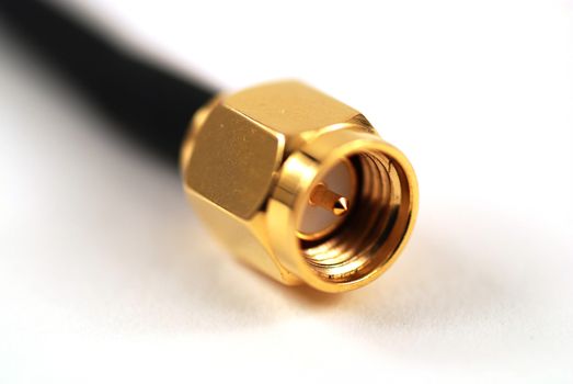 miniature sma connectors for coaxial cable in an electronics board