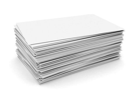 layout of books isolated on a white background